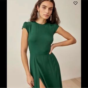 Emerald green Reformation dress size 6